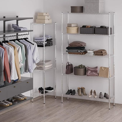 Regal Altair 14" Deep x 48" Wide x 86" Height Wire Shelving Kit | 5-Tier | NSF - Image 5