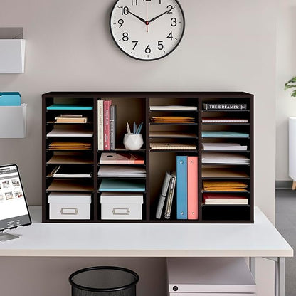 Safco Wooden Paper and Mail Organizer - Image 3
