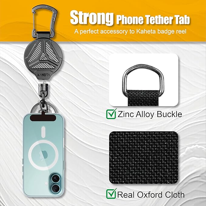 KAHETA Retractable Keychain Heavy Duty Carabiner Badge Holder Clip - Image 6