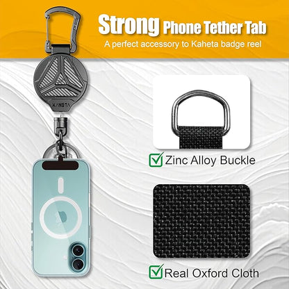 KAHETA Retractable Keychain Heavy Duty Carabiner Badge Holder Clip - Image 6