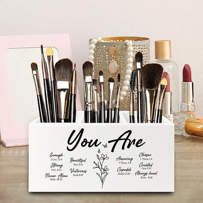 QZQE You Are Christian Pen Pencil Holder Organizer - Image 4