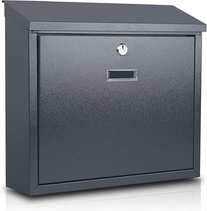 xydled Mail Boxes with Key Lock, Locking Mailbox Wall Mounted, Large Capacity by xydled