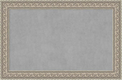 Amanti Art Silver Framed Magnetic Board 31x47 Large Vision Board by AmantiArt