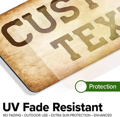 Custom Sign, Custom Street Sign, 11 Font Colors, 13 Font Styles, 4 Hole Options - Image 5