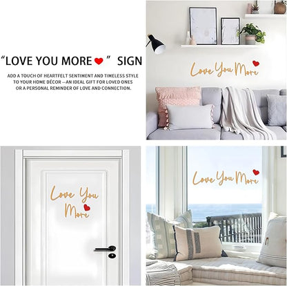 Love You More Wood Sign Home Decor Boho Decor Wall Decor Express Love and Warm - Image 7