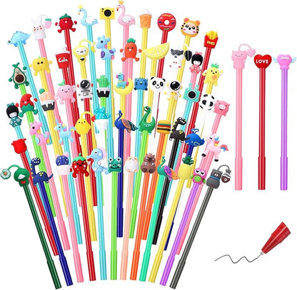 BESARME 60 PCS Cartoon Fun Pens by BESARME