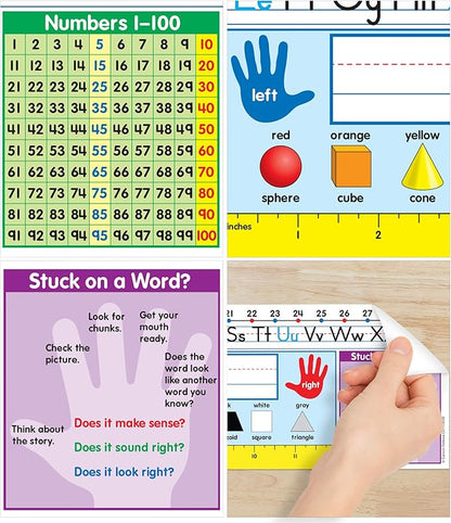 Carson Dellosa Education 30PC Quick Stick Name Plate Set offers alphabet charts - Image 4