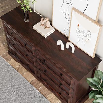 VVFLU Farmhouse 6 Drawer Dresser - Image 4