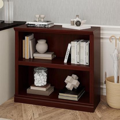 Bevfint 30" Bookcase, 2-Tier Display Shelves Open Storage Organizer, Book Case - Image 6