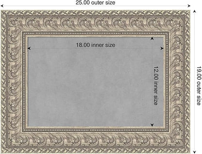 Amanti Art Silver Framed Magnetic Board 19x25 Small Vision Board - Image 2
