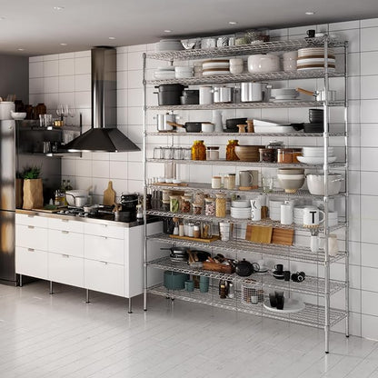 Regal Altair 18" Deep x 72" Wide x 96" Height Wire Shelving Kit | 10-Tier | NSF - Image 2