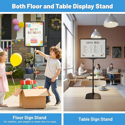 VAIIGO 6Pack Sign Stand for Display A4, Adjustable Poster Stand for Table Top & - Image 2
