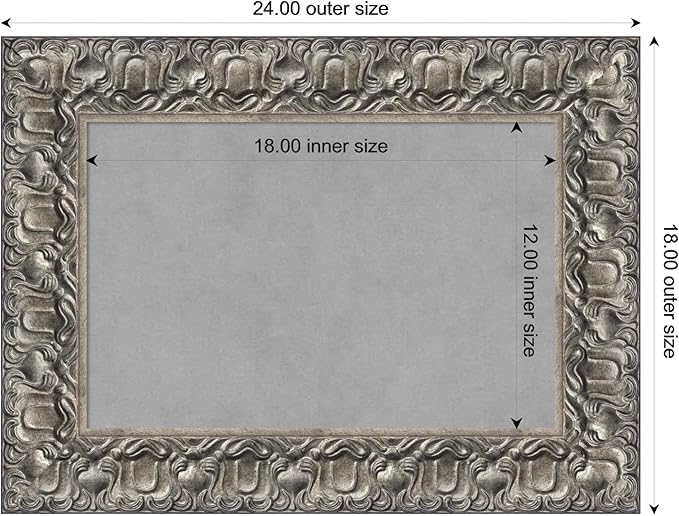 Amanti Art Silver Framed Magnetic Board 18x24 Small Vision Board - Image 4