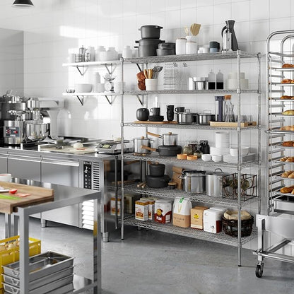 Regal Altair 18" Deep x 54" Wide x 74" Height Wire Shelving Kit | 6-Tier | NSF - Image 2