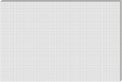 Fuyoooo 25 Sheet Graph Paper Pad 24" x 36" Large Graph 1" and 1/5" Ruled Grid by Fuyoooo