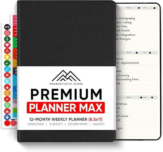 Undated, 2026 Planner, 8.5" x 11" by PRODUCTIVITYSTORE