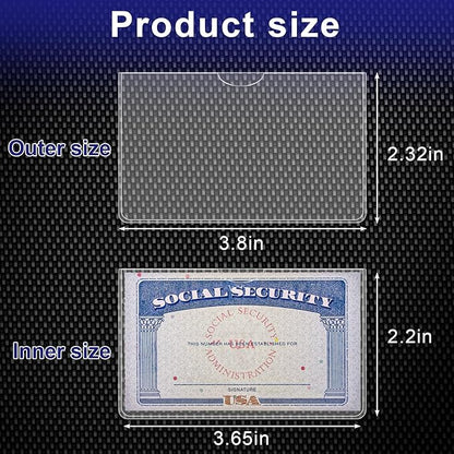 20 Pack Social Security Card Protector Medicare New Credit Card Holder - Image 3
