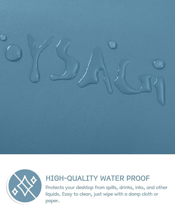 Non-Slip Desk Pad, Waterproof PVC Leather Desk Table Protector, Ultra Thin - Image 4