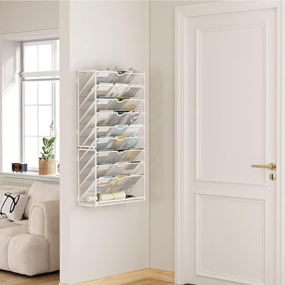 Lavatino 10-Tier Hanging Wall File Folders Organizer - Image 8