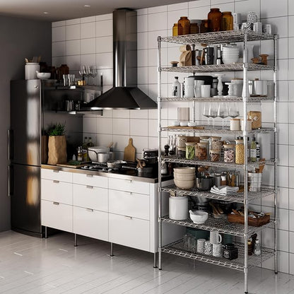 Regal Altair 24" Deep x 36" Wide x 86" Height Wire Shelving Kit | 8-Tier | NSF - Image 6