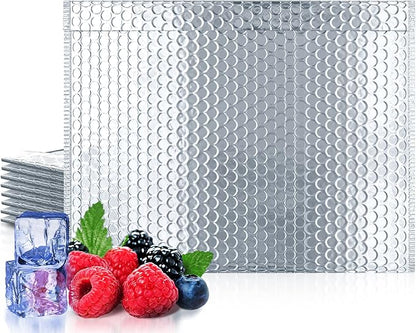 Amiff Silver Thermal Bubble Mailer, ‎24 x 20 Inches. 10 Pack Metallic Bubble by AMIFF