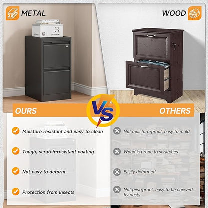 Bestoo 2-Drawer File Cabinet - Image 7