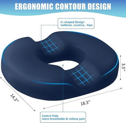 BlissTrends Donut Pillow Seat Cushion, Donut Chair Cushions - Image 2