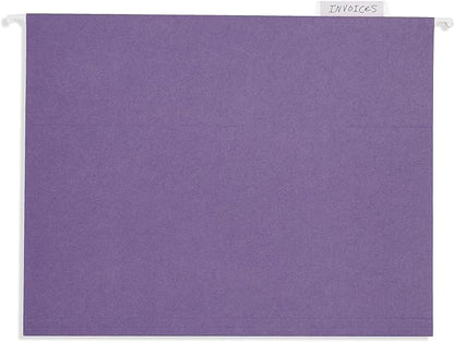 25 Blue Summit Supplies Purple Hanging File Folders - Image 6