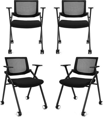 BROBRIYO, 4 Pack Stackable Conference Room Chairs - Image 3
