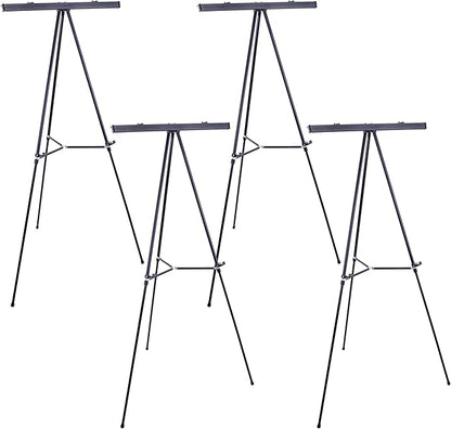 U.S. Art Supply 66" High Boardroom Black Aluminum Flip Chart Easel & by USArtSupply