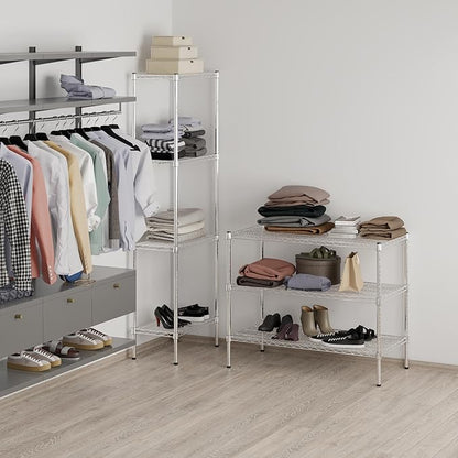 Regal Altair 21" Deep x 42" Wide x 34" Height Wire Shelving Kit | 3-Tier | NSF - Image 7