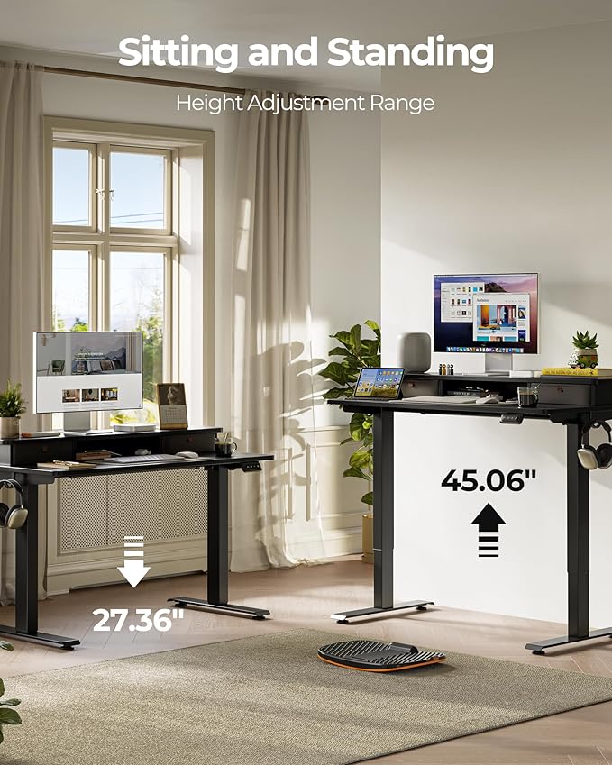 FEZIBO 60 x 24 Inch Height Adjustable Electric Standing Desk - Image 5