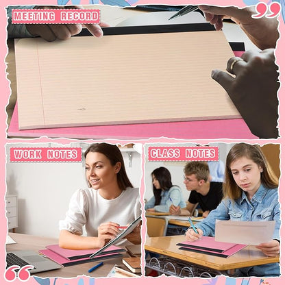 Lincia 6 Pcs 11" x 9.5" Legal Pads College Ruled Notepad Landscape Notebook - Image 6