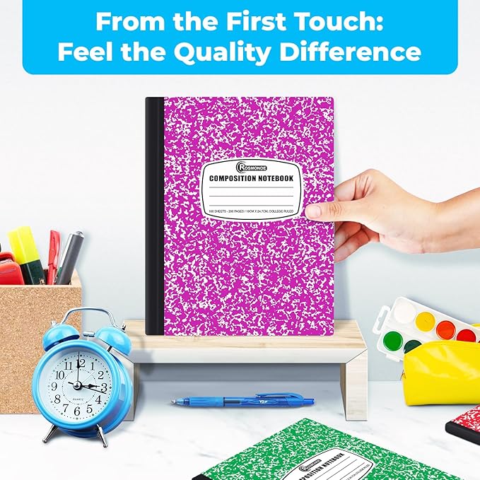 Rosmonde 1000 Pack Composition Notebook Bulk, College Ruled, Pallet of - Image 4