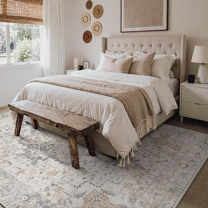 GENIMO 7'6''x9'6'' Area Rugs for Living Room, Machine Washable Rugs, Low Pile - Image 2