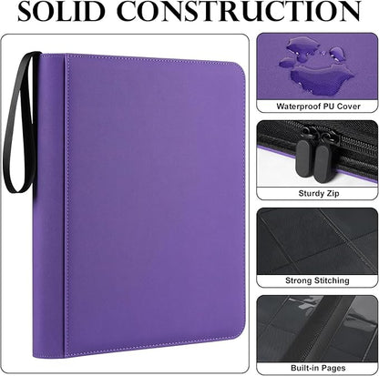 GEAoffice Waterproof Top Loader Binder Holds 324 Cards, Side Loading 9 Pocket - Image 3