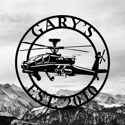 Personalized Metal Airplane Wall Art, Airplane Name Sign, Customized Pilot Name - Image 6