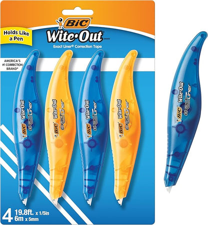 BIC Wite-Out Brand Exact Liner Correction Tape, 19.8 Feet, Clean and Easy to by BIC