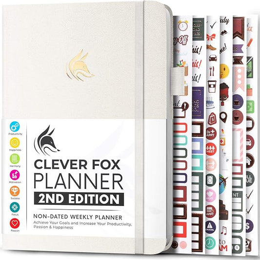 Clever Fox Planner 2nd Edition – Colorful Weekly & Monthly Goal Planner by CleverFox