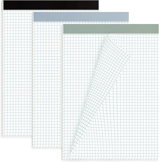 AZUREAL Grid Paper Notebook 8.5 x 11 Inches, 3 Pack graph paper pad, 70Gsm 4×4 by Unknown