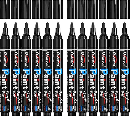 Overseas Black Paint Pens Paint Markers by Overseas