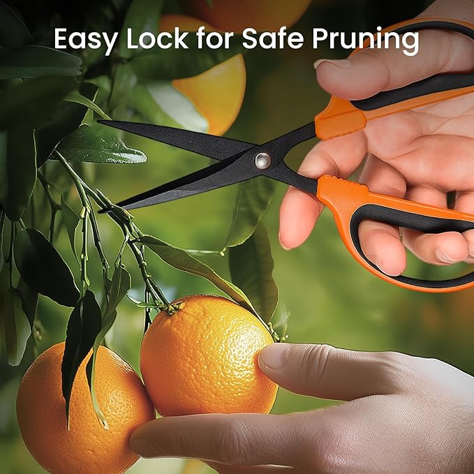 GROWNEER 1 Packs Trimming Scissors Teflon Coated Non Stick Blades Pruning - Image 8