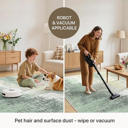 GENIMO Washable Area Rugs for Living Room, 8x10 Modern Non Slip Rugs, Low Pile - Image 6