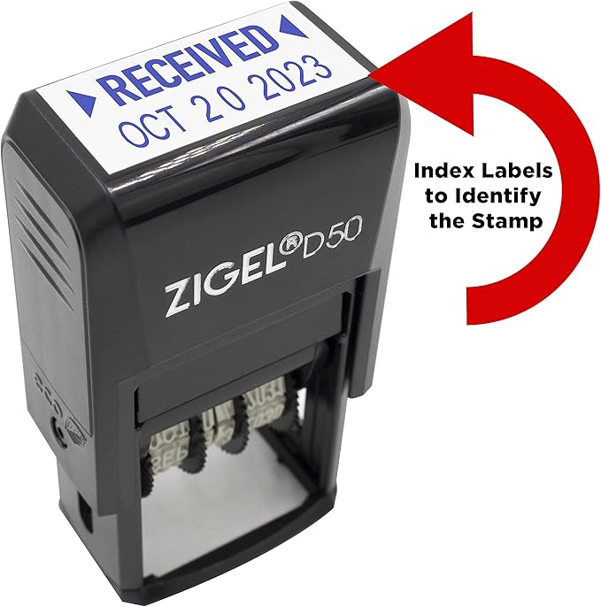 ZIGEL D50 Date Stamp with Received - Image 5
