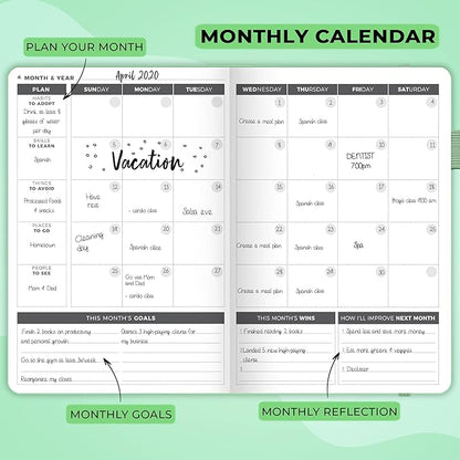 Clever Fox Planner – Undated Weekly & Monthly Planner - Image 4