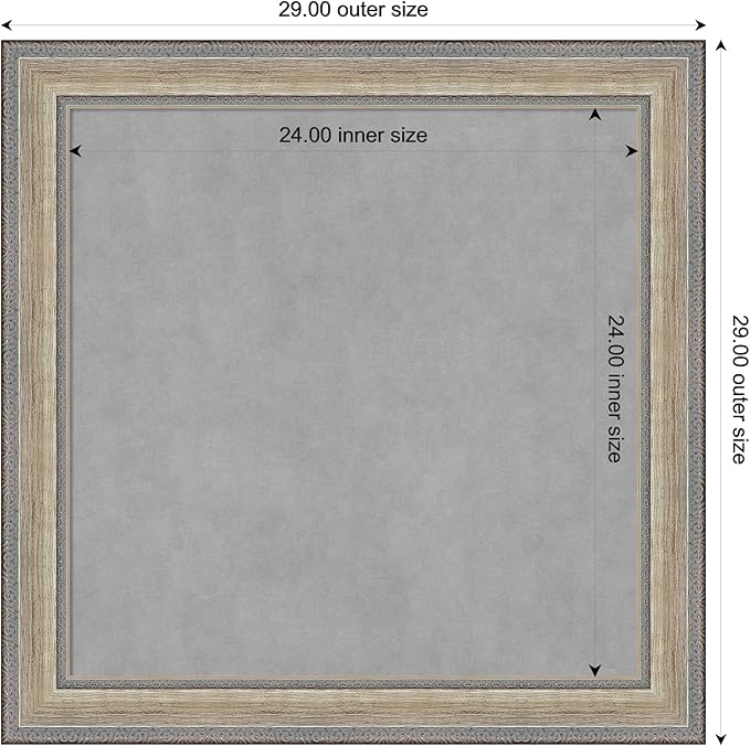 Amanti Art Silver Framed Magnetic Board 29x29 Medium Vision Board - Image 4
