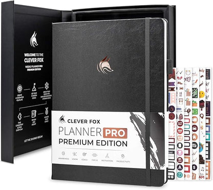 Clever Fox Planner Pro Premium – Luxurious Weekly & Monthly Planner by CleverFox