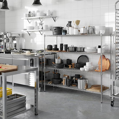 Regal Altair 21" Deep x 60" Wide x 54" Height Wire Shelving Kit | 4-Tier | NSF - Image 5