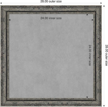 Amanti Art Black Framed Magnetic Board 28x28 Medium Vision Board - Image 2