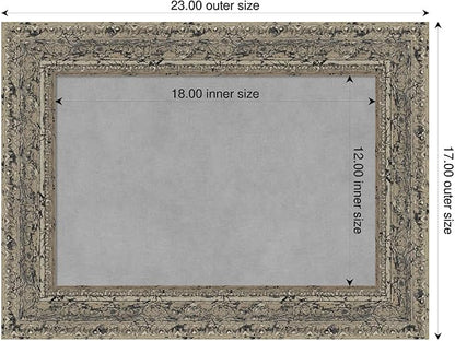 Amanti Art Silver Framed Magnetic Board 17x23 Small Vision Board - Image 2